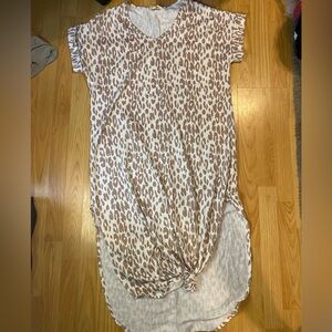 Leopard Print Maxi Dress